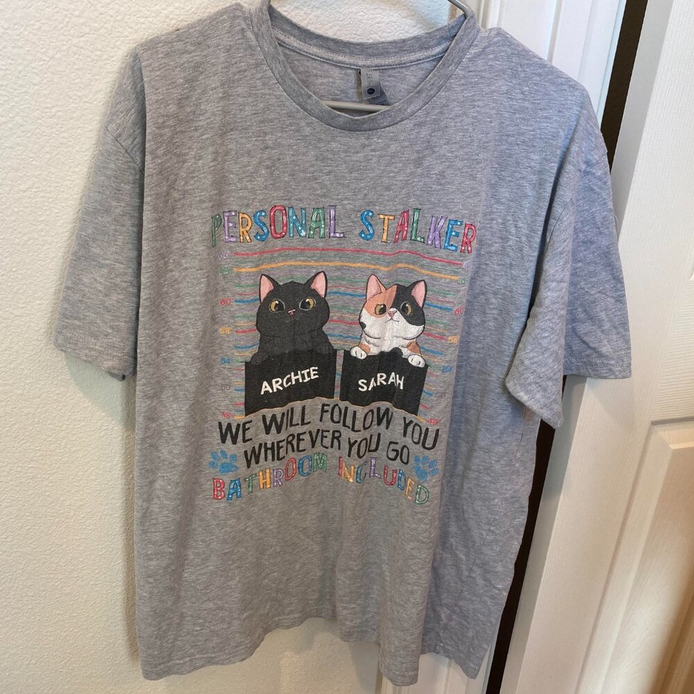 Cute Grey Cat Tee